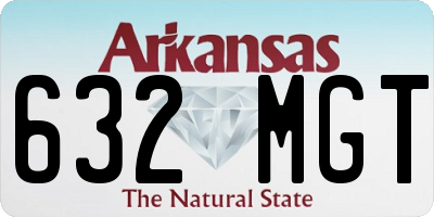 AR license plate 632MGT