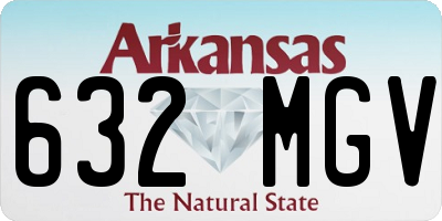 AR license plate 632MGV