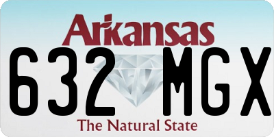 AR license plate 632MGX