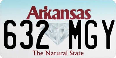 AR license plate 632MGY