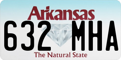 AR license plate 632MHA