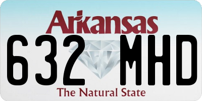 AR license plate 632MHD