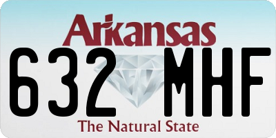 AR license plate 632MHF
