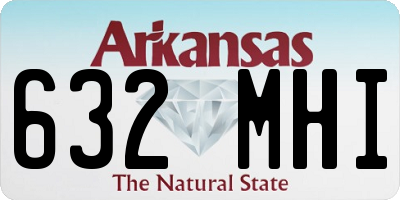 AR license plate 632MHI