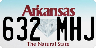 AR license plate 632MHJ