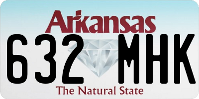AR license plate 632MHK