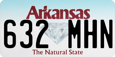 AR license plate 632MHN