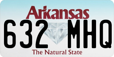 AR license plate 632MHQ
