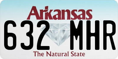 AR license plate 632MHR