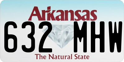 AR license plate 632MHW