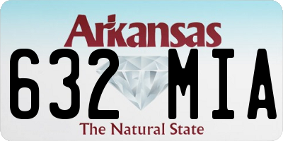 AR license plate 632MIA
