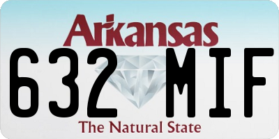 AR license plate 632MIF