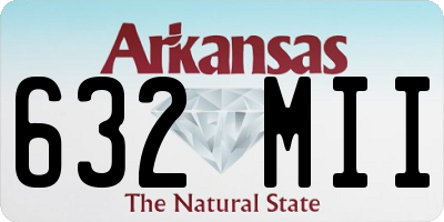 AR license plate 632MII