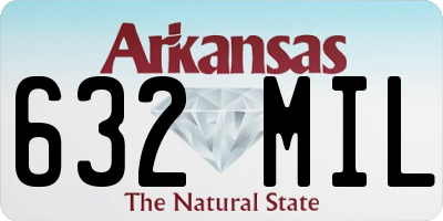 AR license plate 632MIL