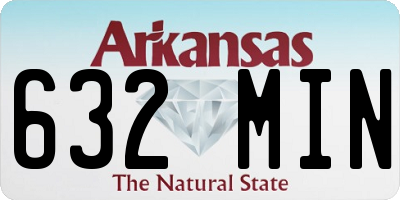 AR license plate 632MIN