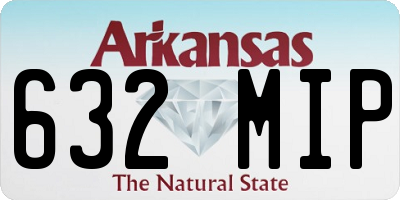AR license plate 632MIP
