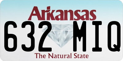 AR license plate 632MIQ