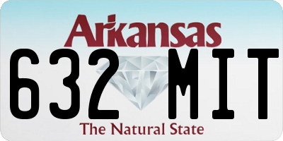 AR license plate 632MIT