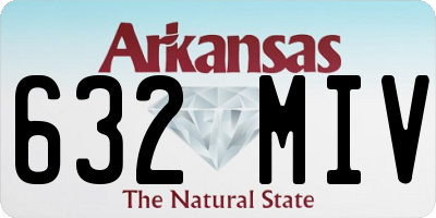 AR license plate 632MIV