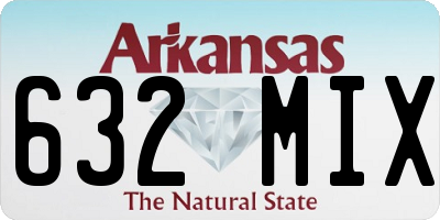 AR license plate 632MIX