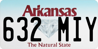 AR license plate 632MIY