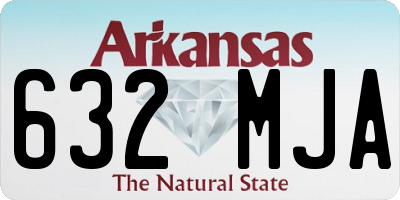 AR license plate 632MJA