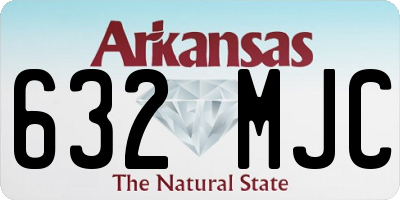 AR license plate 632MJC