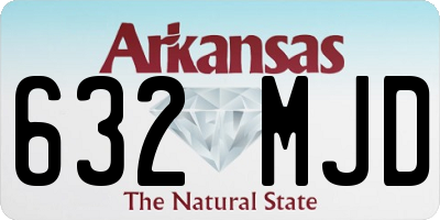 AR license plate 632MJD