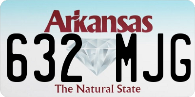 AR license plate 632MJG