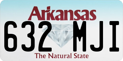 AR license plate 632MJI