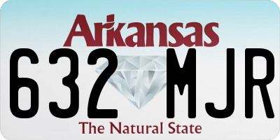 AR license plate 632MJR