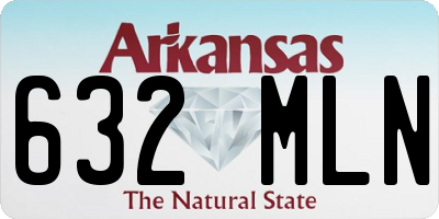 AR license plate 632MLN