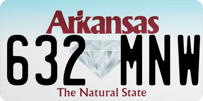 AR license plate 632MNW