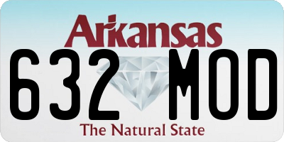 AR license plate 632MOD