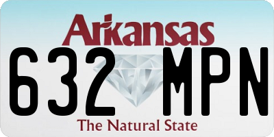 AR license plate 632MPN