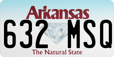 AR license plate 632MSQ