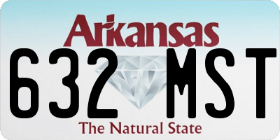 AR license plate 632MST