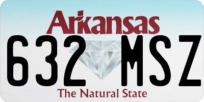 AR license plate 632MSZ