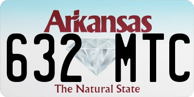 AR license plate 632MTC