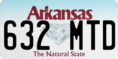 AR license plate 632MTD
