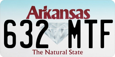 AR license plate 632MTF