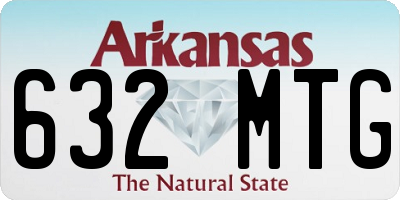 AR license plate 632MTG
