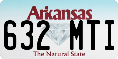 AR license plate 632MTI
