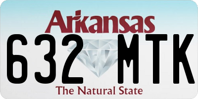 AR license plate 632MTK