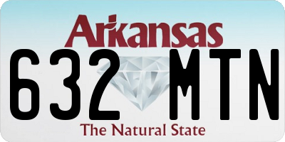 AR license plate 632MTN
