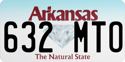 AR license plate 632MTO