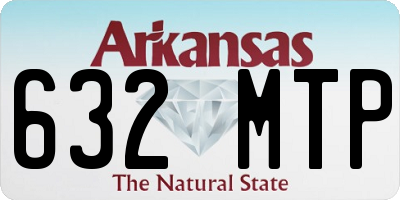 AR license plate 632MTP