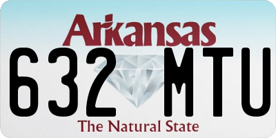 AR license plate 632MTU