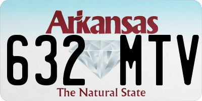 AR license plate 632MTV