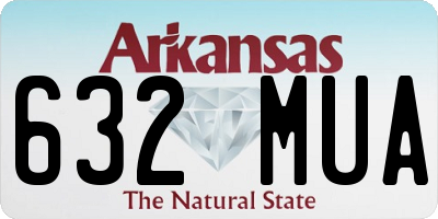AR license plate 632MUA
